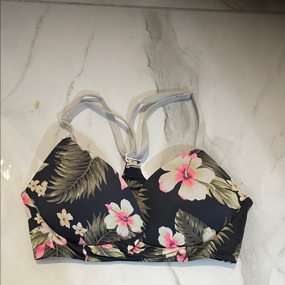 PINK Victoria's Secret Tropical Floral Bikini Top